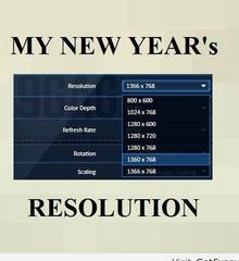New Year Resolutions!